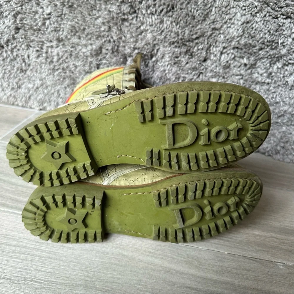 Christian Dior Rasta Cannage Combat boots - Picture 5 of 9